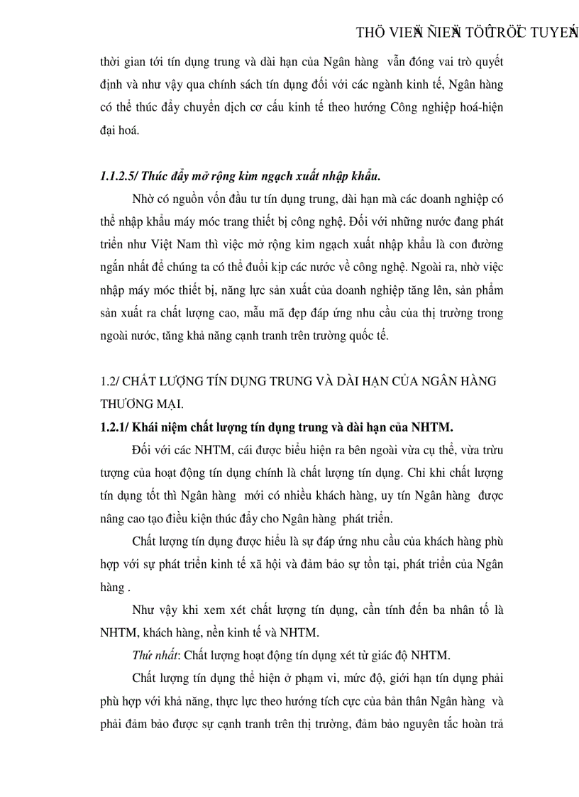 image for page Giải pháp nâng cao chất lượng tín dụng trung dài hạn tại Ngân hàng Công thương Thanh Hoá