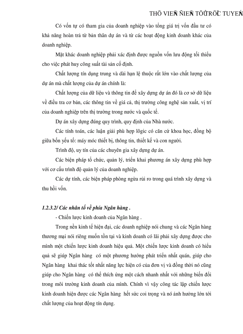 image for page Giải pháp nâng cao chất lượng tín dụng trung dài hạn tại Ngân hàng Công thương Thanh Hoá