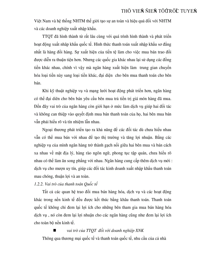 image for page Thanh toán quốc tế theo phương thức tín dụng chứng từ ở Ngân hàng Nông nghiệp và Phát triển nông thôn Đông Hà Nội