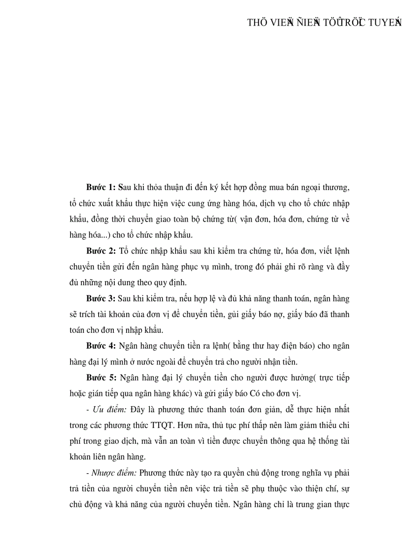 image for page Thanh toán quốc tế theo phương thức tín dụng chứng từ ở Ngân hàng Nông nghiệp và Phát triển nông thôn Đông Hà Nội