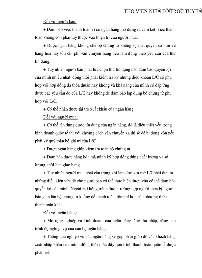 image for page Thanh toán quốc tế theo phương thức tín dụng chứng từ ở Ngân hàng Nông nghiệp và Phát triển nông thôn Đông Hà Nội