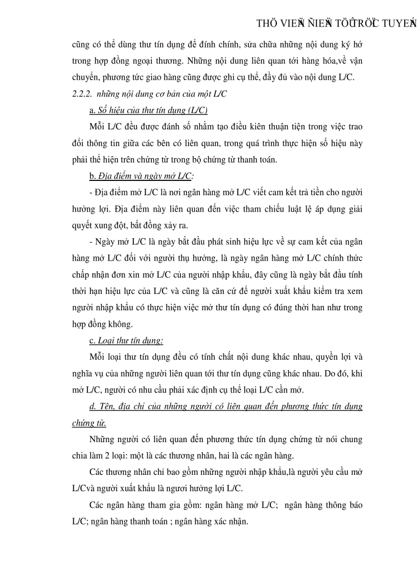 image for page Thanh toán quốc tế theo phương thức tín dụng chứng từ ở Ngân hàng Nông nghiệp và Phát triển nông thôn Đông Hà Nội