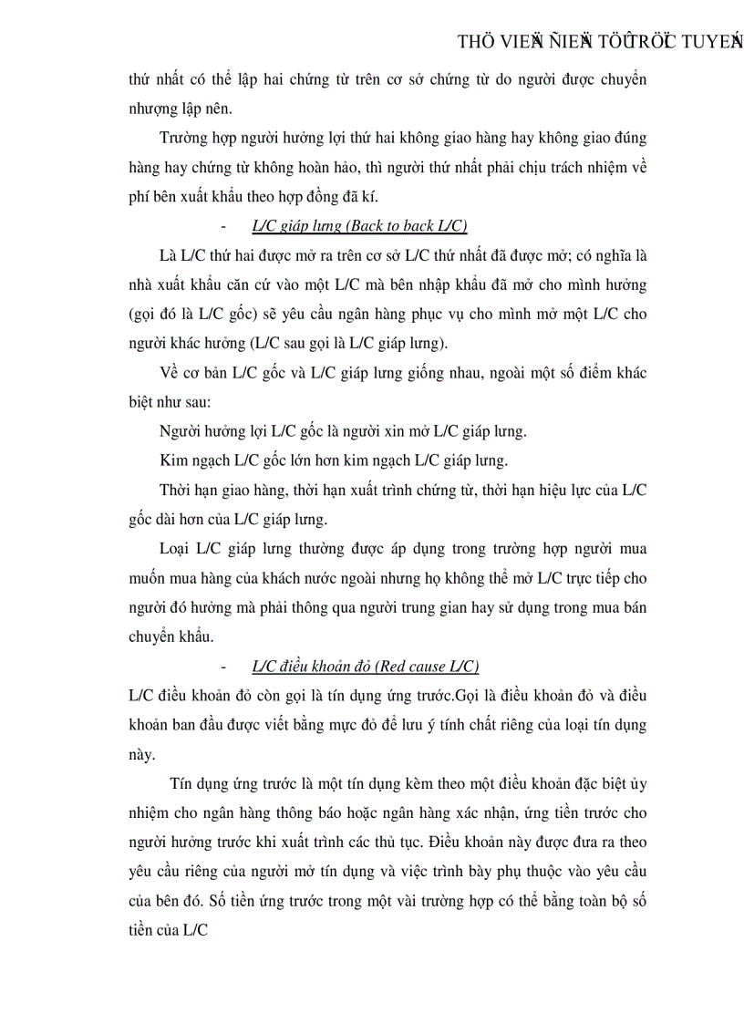 image for page Thanh toán quốc tế theo phương thức tín dụng chứng từ ở Ngân hàng Nông nghiệp và Phát triển nông thôn Đông Hà Nội