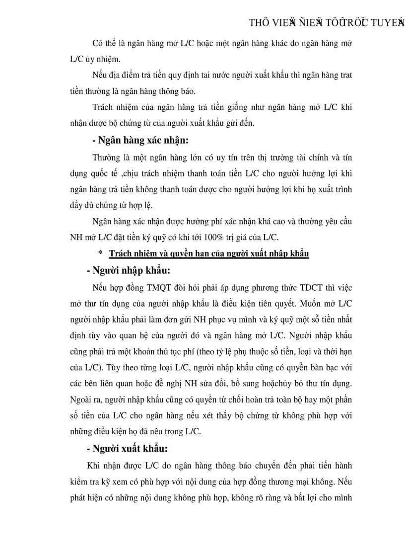 image for page Thanh toán quốc tế theo phương thức tín dụng chứng từ ở Ngân hàng Nông nghiệp và Phát triển nông thôn Đông Hà Nội