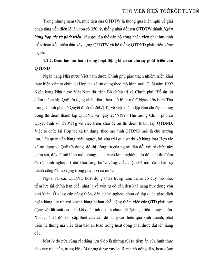 image for page Giải pháp nhằm đảm bảo an toàn cho hoạt động của các Quỹ tín dụng nhân dân