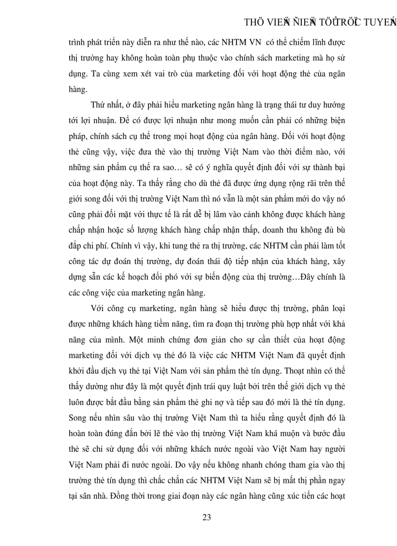 image for page Những giải pháp marketing nhằm nâng cao doanh số từ dịch vụ thẻ tại Ngân hàng Ngoại thương Việt Nam