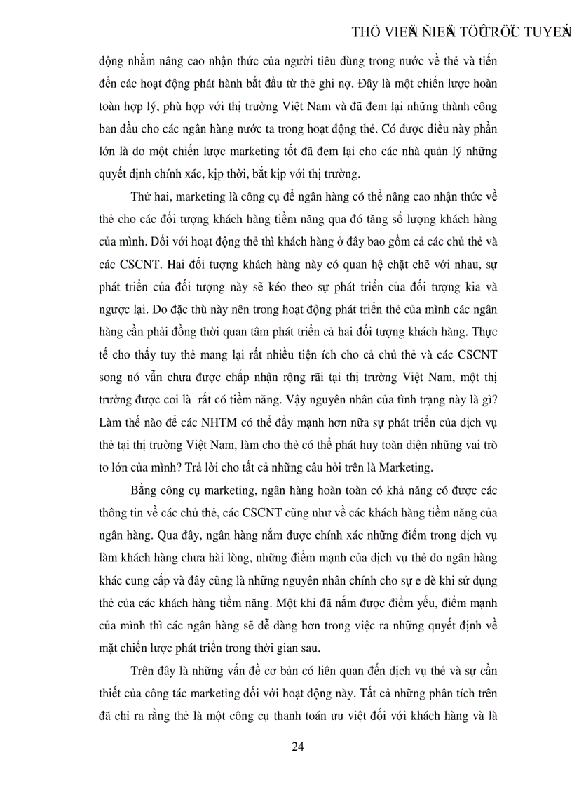 image for page Những giải pháp marketing nhằm nâng cao doanh số từ dịch vụ thẻ tại Ngân hàng Ngoại thương Việt Nam