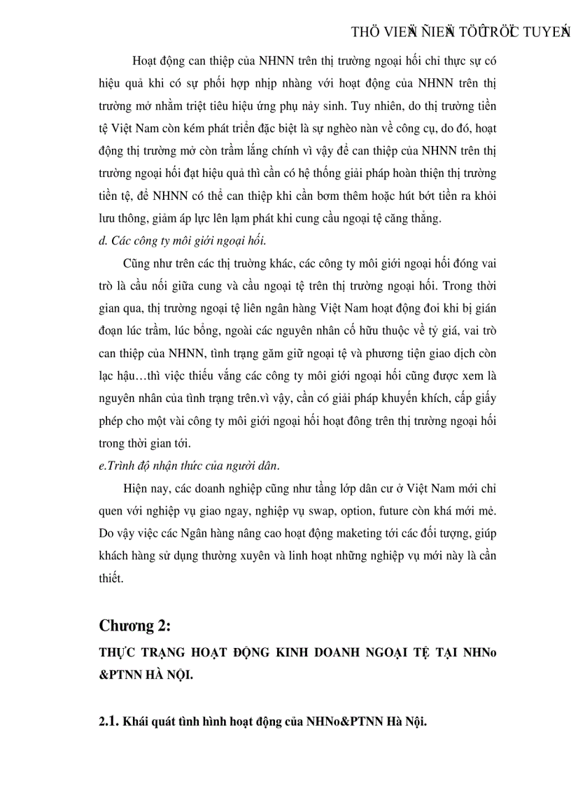 image for page Một số giải pháp nhằm nâng cao hiệu quả hoạt động kinh doanh ngoại tệ tại Ngân hàng Nông nghiệp và Phát triển nông thôn Hà Nội