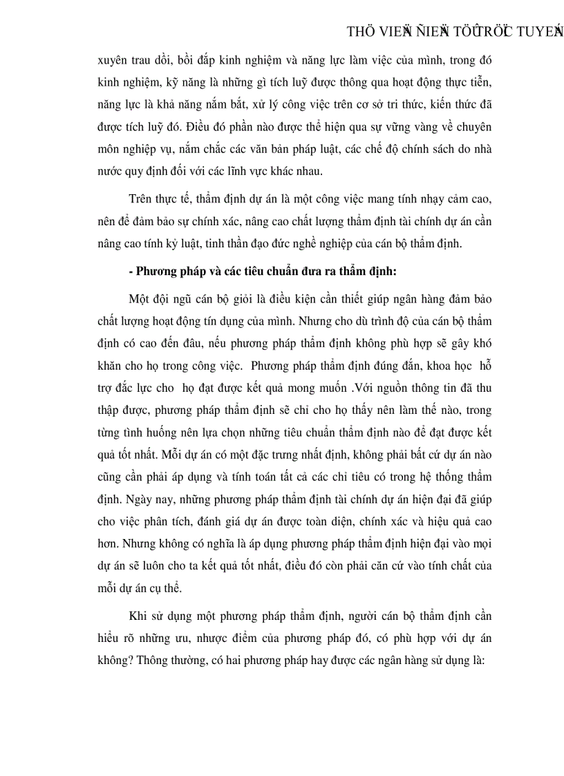 image for page Giải pháp nâng cao chất lượng thẩm định tài chính dự án tại Sở giao dịch I Ngân hàng đầu tư và phát triển Việt Nam