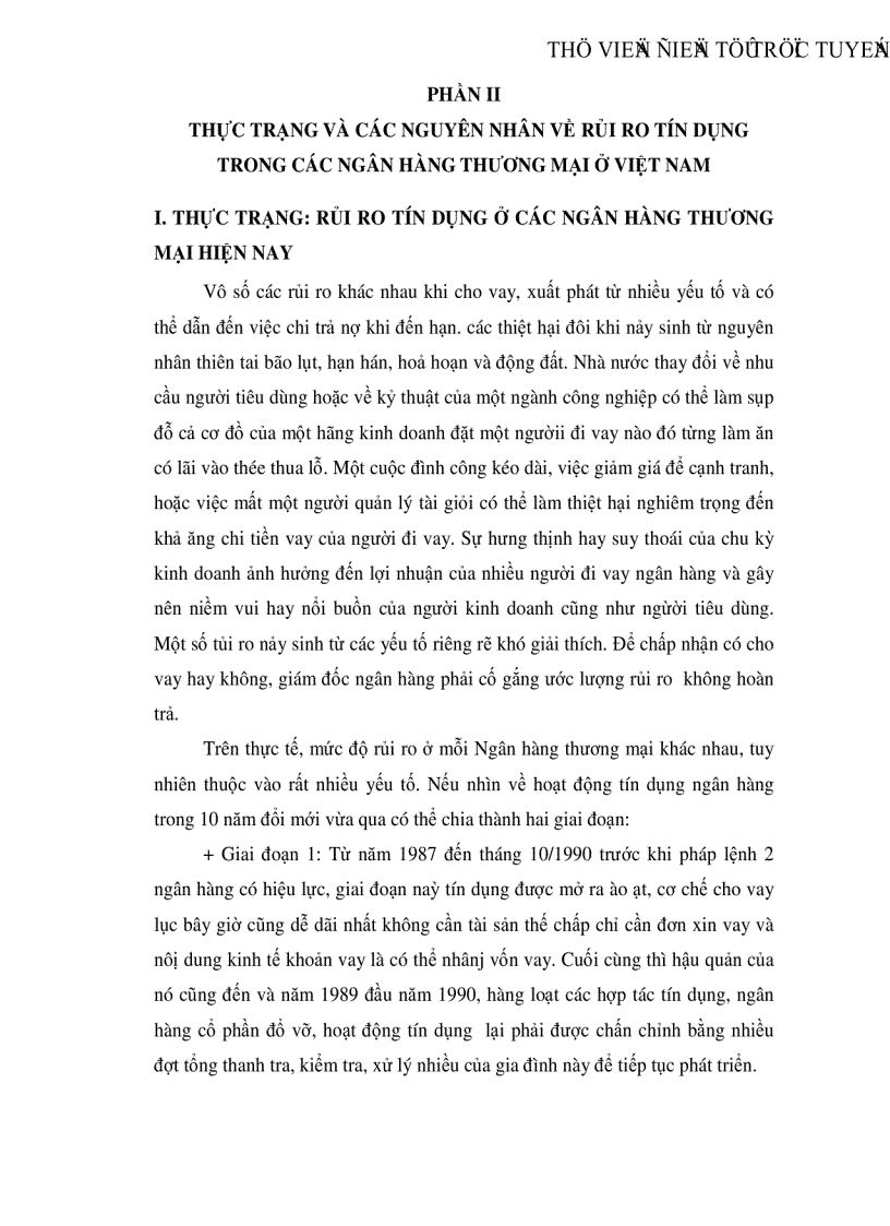 image for page Hoạt động tín dụng trong các Ngân hàng thương mại nhìn từ góc đọ rủi ro tín dụng Thực trạng và giải pháp ở Việt Nam hiện nay