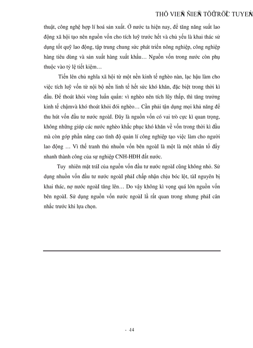 image for page Thực trạng và giải pháp để huy động và sử dụng có hiệu quả nguồn vốn đầu tư của nước ngoài vào nước ta