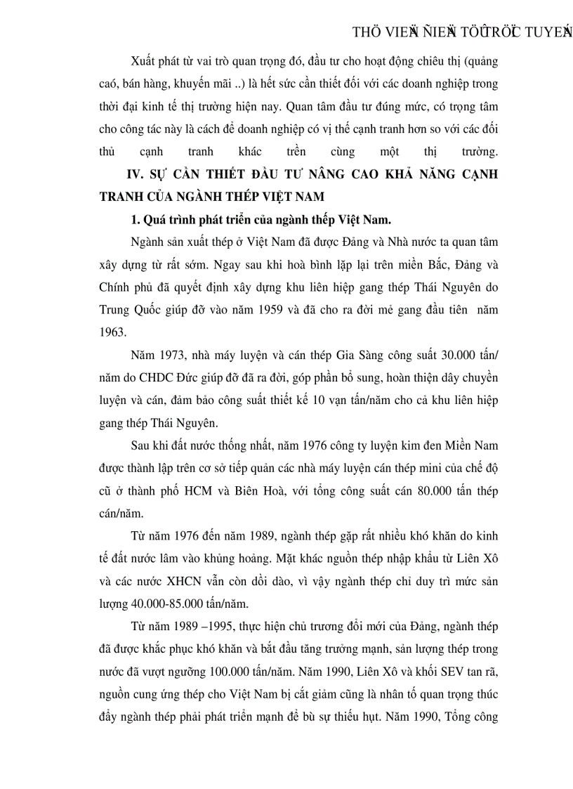 image for page Đầu tư nâng cao khả năng cạnh tranh của Tổng công ty thép Việt Nam