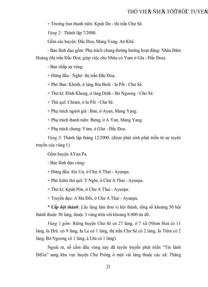 image for page Đạo Tin lành trong vùng đồng bào dân tộc thiểu số và công tác phòng chống định lợi dụng đạo Tin lành ở Gia Lai