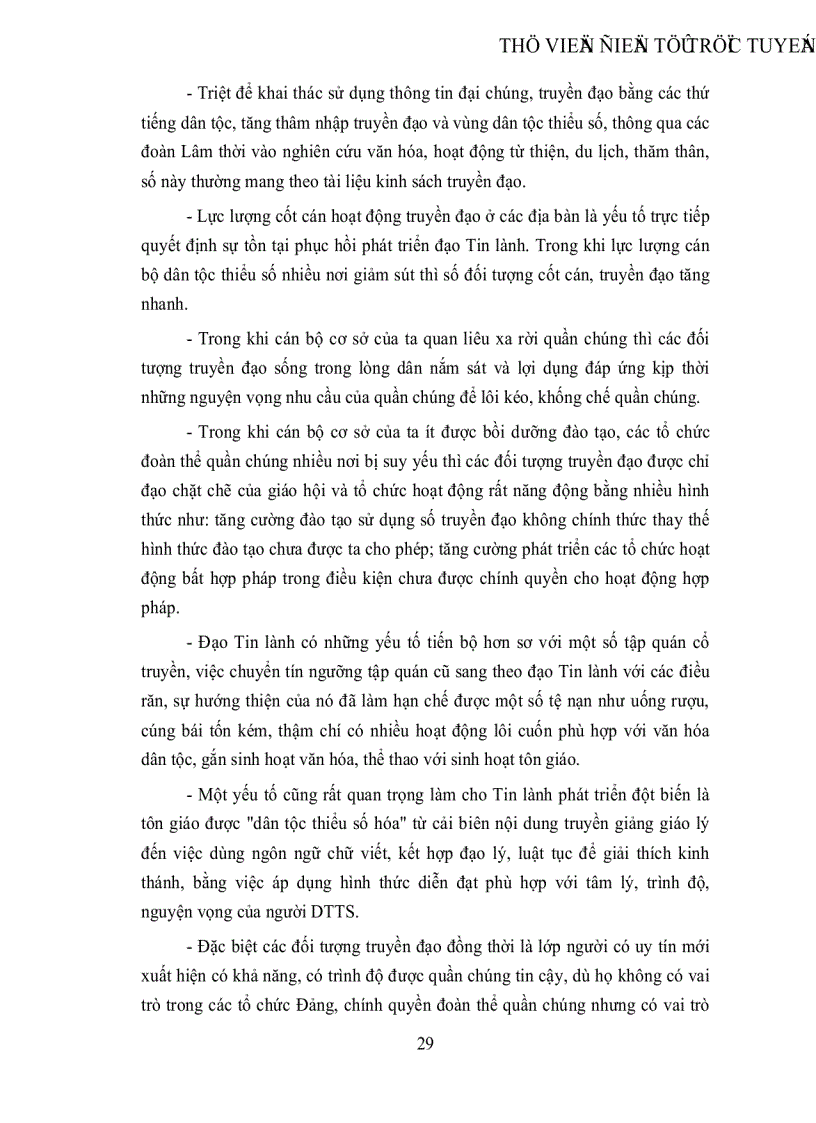 image for page Đạo Tin lành trong vùng đồng bào dân tộc thiểu số và công tác phòng chống định lợi dụng đạo Tin lành ở Gia Lai