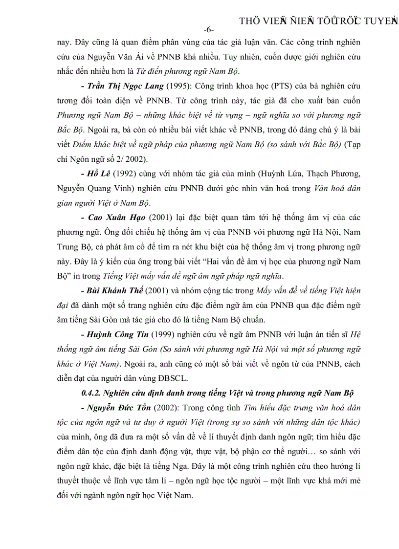 image for page Một số vấn đề về Nam Bộ và định danh Hệ thống từ ngữ gọi tên riêng hệ thống từ ngữ gọi tên chung