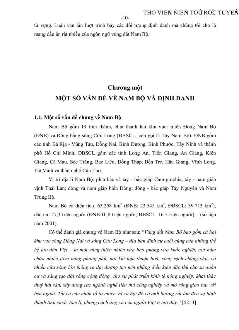 image for page Một số vấn đề về Nam Bộ và định danh Hệ thống từ ngữ gọi tên riêng hệ thống từ ngữ gọi tên chung