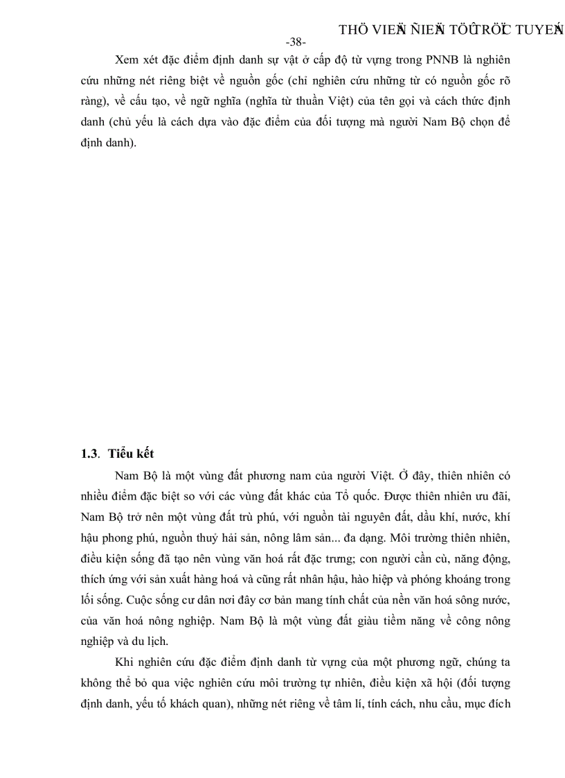 image for page Một số vấn đề về Nam Bộ và định danh Hệ thống từ ngữ gọi tên riêng hệ thống từ ngữ gọi tên chung