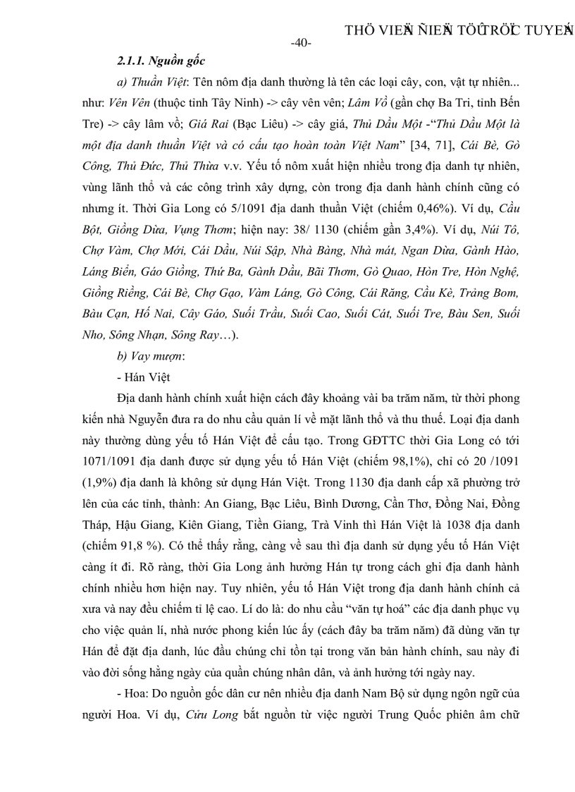 image for page Một số vấn đề về Nam Bộ và định danh Hệ thống từ ngữ gọi tên riêng hệ thống từ ngữ gọi tên chung