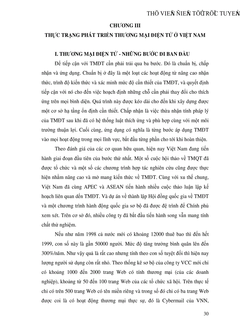 image for page Thực trạng phát triển Thương mại điện tử ở Việt Nam