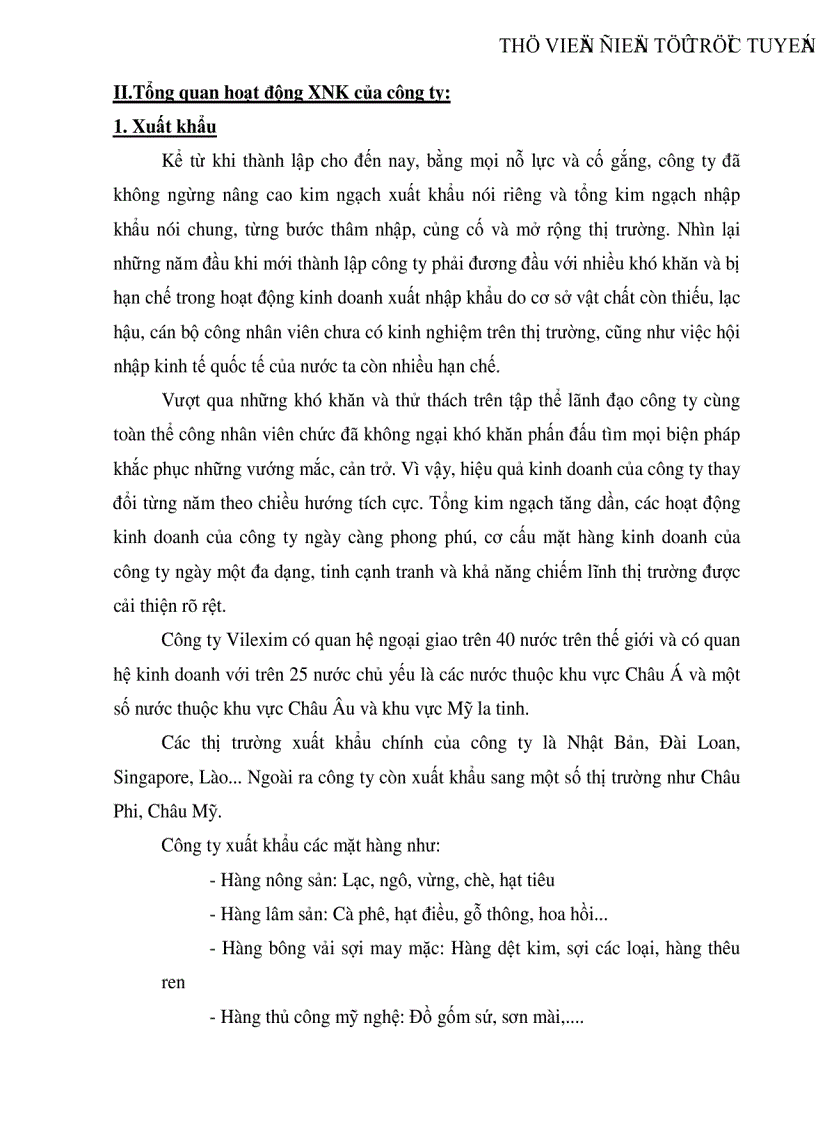 image for page Thực trạng và giải pháp nâng cao năng lực xuất khẩu nông sản của Công ty cổ phần xuất nhập khẩu và hợp tác đầu tư Vilexim