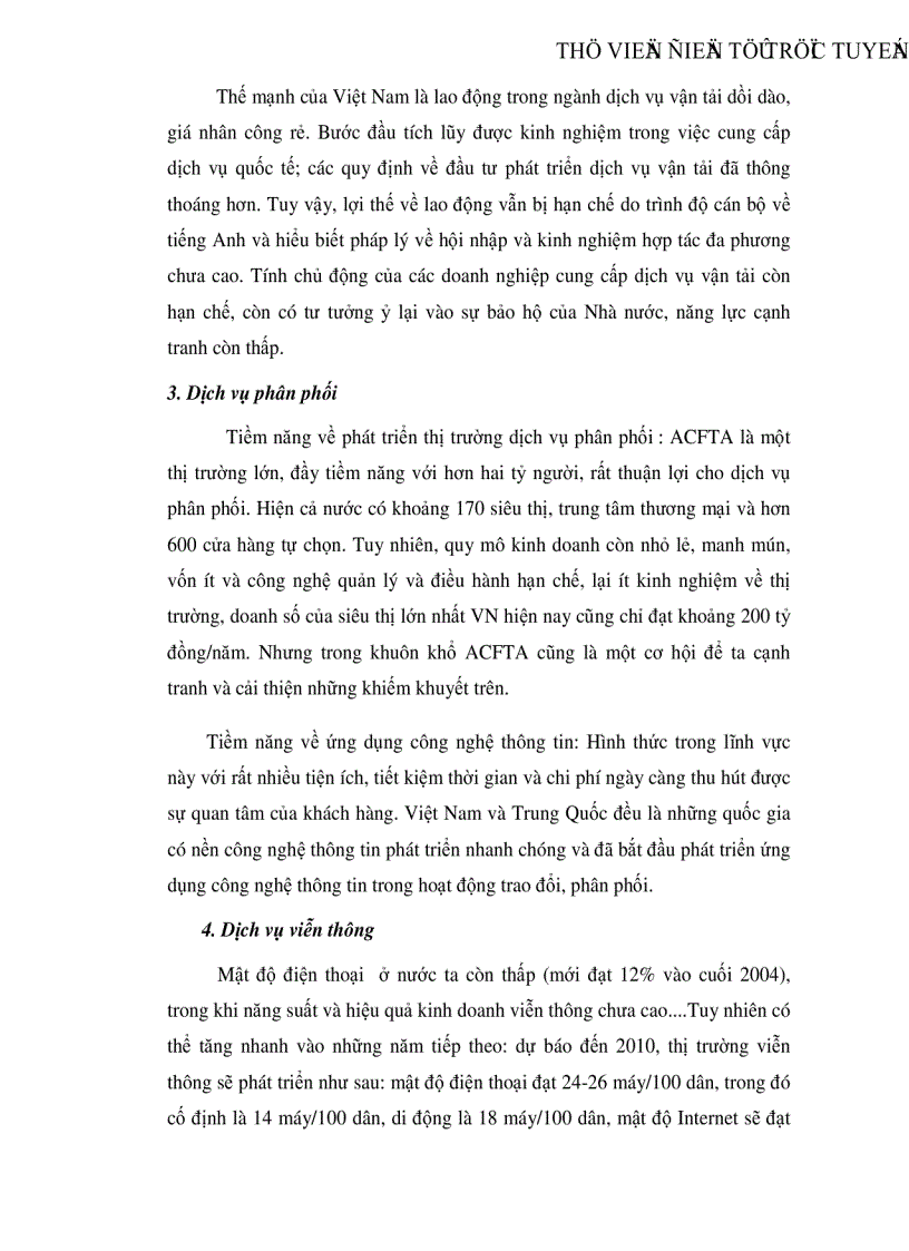 image for page Tác động của ACFTA đối với sự phát triển thương mại dịch vụ Việt Nam