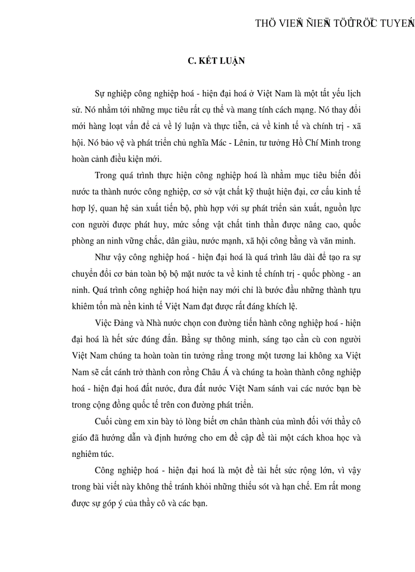 image for page Một số vấn để về thực tiễn và lý luận trong sự nghiệp công nghiệp hoá hiện đại hoá ở Việt Nam