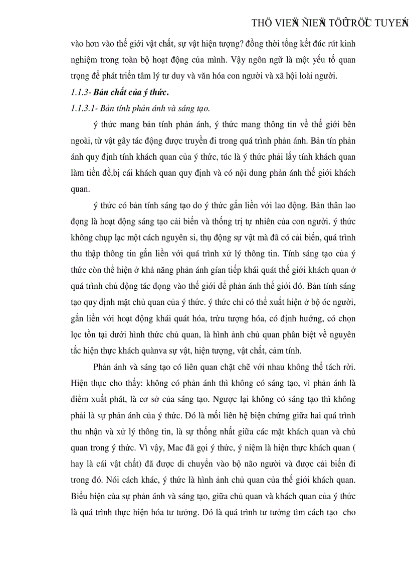 image for page Ýthức và vai trò của tri thức trong đời sống xã hội