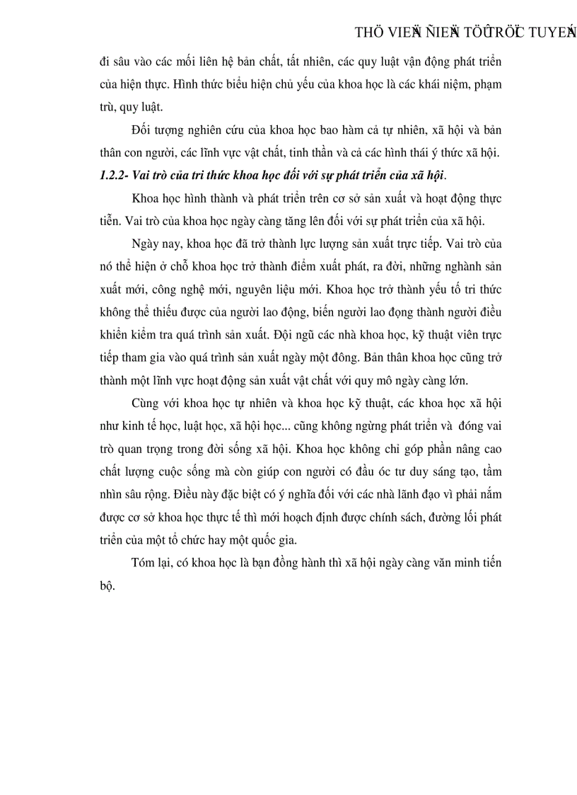 image for page Ýthức và vai trò của tri thức trong đời sống xã hội