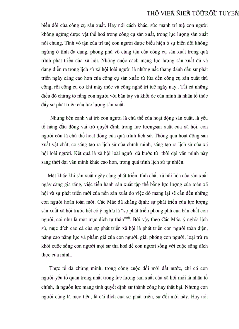 image for page Vai trò của con người trong quá trình công nghiệp hoá hiện đại hóa đất nước