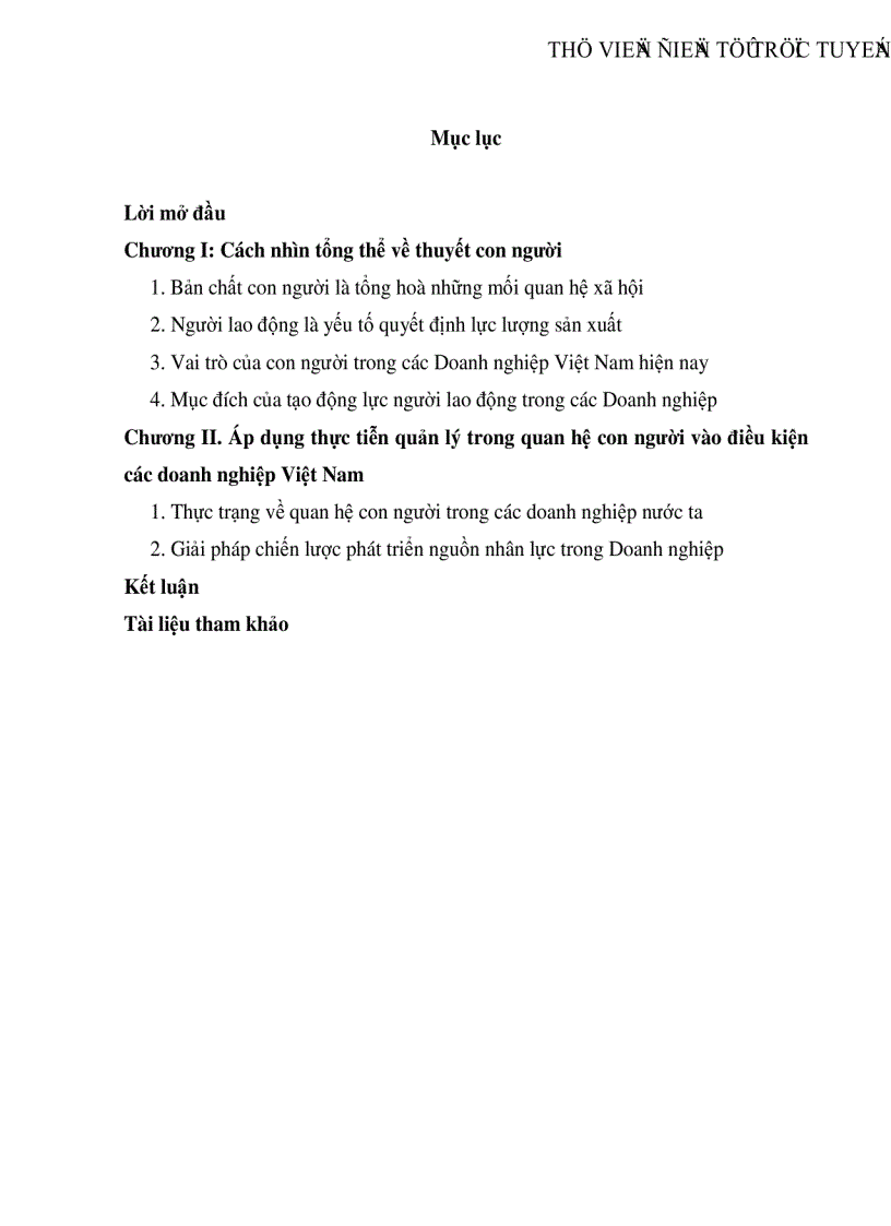 image for page Cách nhìn tổng thể về thuyết con người và áp dụng thực tiễn quản lý con người vào điều kiện các doanh nghiệp Việt Nam