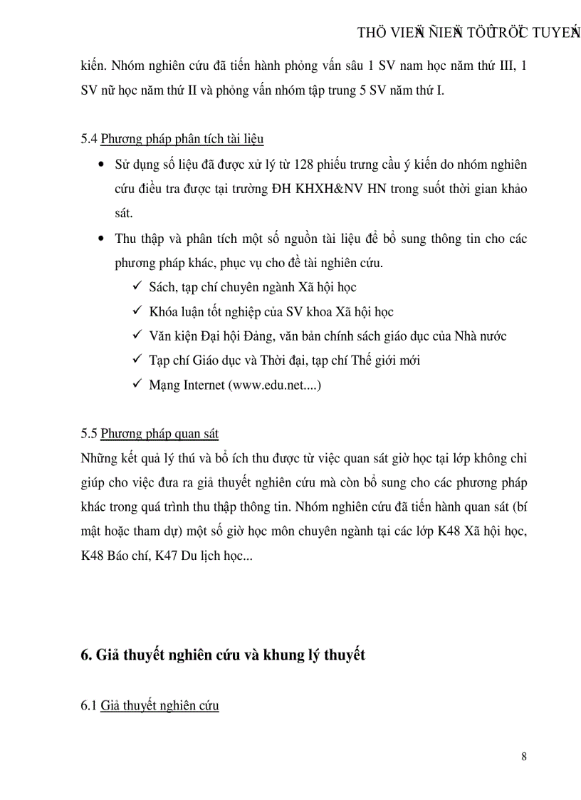 image for page Phản ứng của sinh viên trường Đại học Khoa học xã hội và Nhân văn đối với việc áp dụng phương pháp giảng dạy tích cực trong nhà trường hiện nay