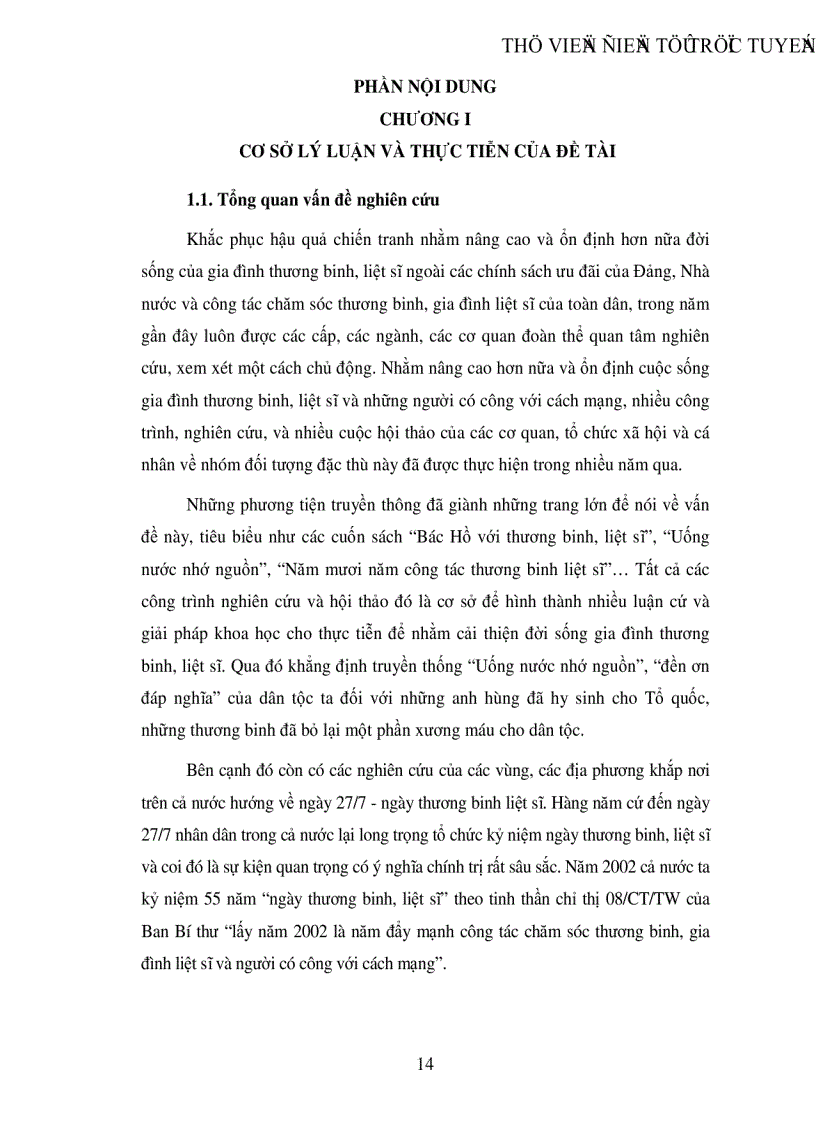 image for page Sự tác động của chính sách xã hội đối với gia đình thương binh liệt sĩ trong thời kỳ kinh tế thị trường hiện nay thông qua khảo sát xã hội học ở huyện Văn Quan tỉnh Lạng Sơn