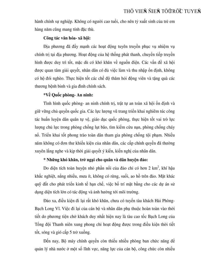 image for page Thực trạng chăm sóc sức khỏe sinh sản của phụ nữ huyện đảo Bạch Long Vỹ Hải Phòng