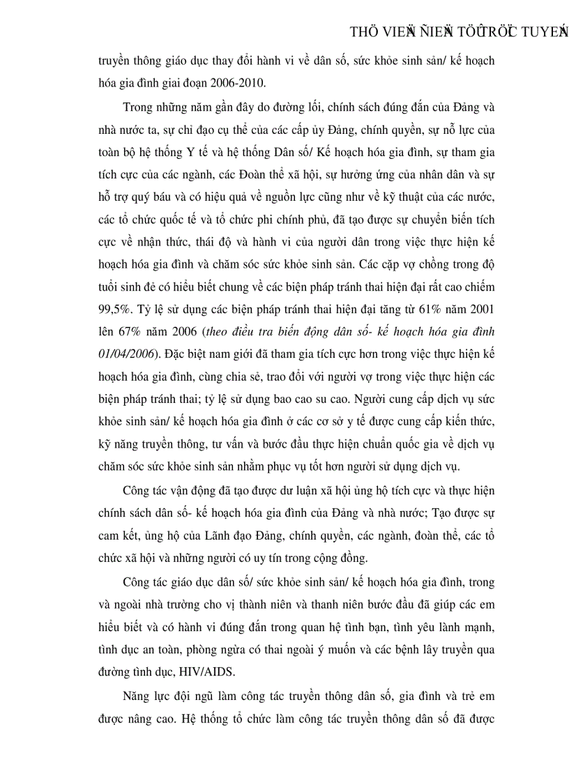 image for page Thực trạng chăm sóc sức khỏe sinh sản của phụ nữ huyện đảo Bạch Long Vỹ Hải Phòng