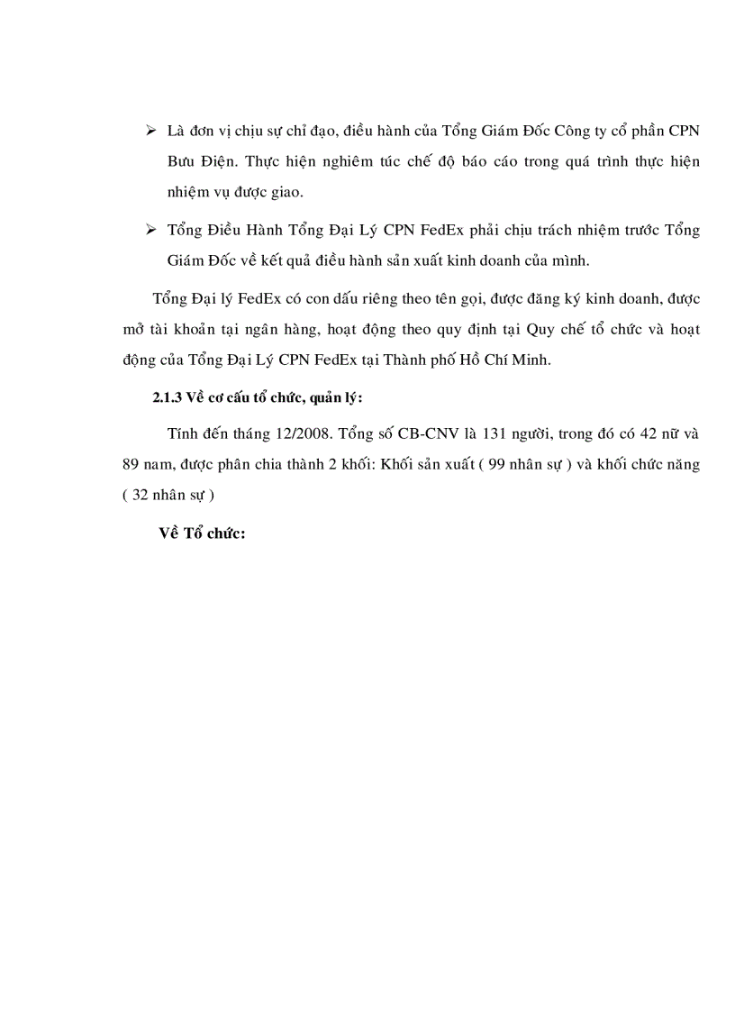 image for page Xây dựng chiến lược kinh doanh tại Tổng đại lý Chuyển phát nhanh FedEx đến năm 2015