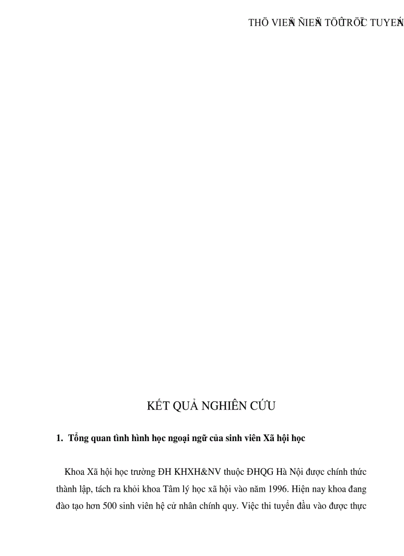 image for page Sinh viên Xã hội học với việc học thêm ngoại ngữ