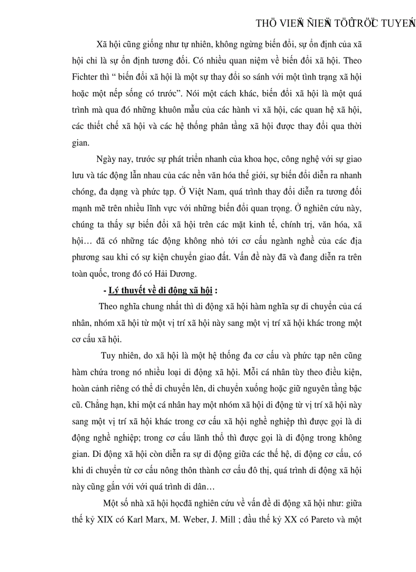 image for page Ảnh hưởng của việc chuyển giao đất tới cơ cấu nghề nghiệp của người dân xã Ái Quốc huyện Nam Sách tỉnh Hải Dương