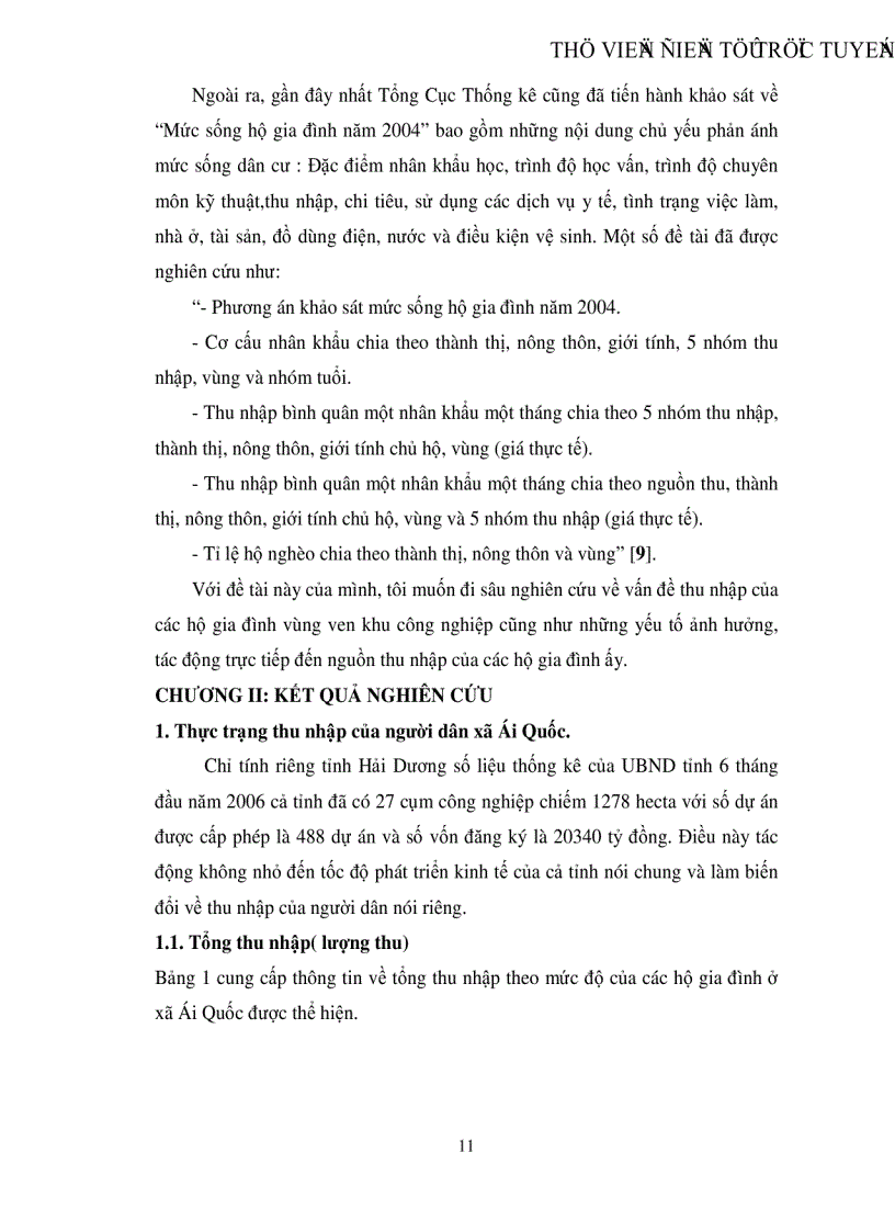 image for page Tìm hiểu về thu nhập của các hộ gia đình vùng ven khu công nghiệp Qua khảo sát thực tế tại địa bàn xã Ái Quốc huyện Nam Sách tỉnh Hải Dương