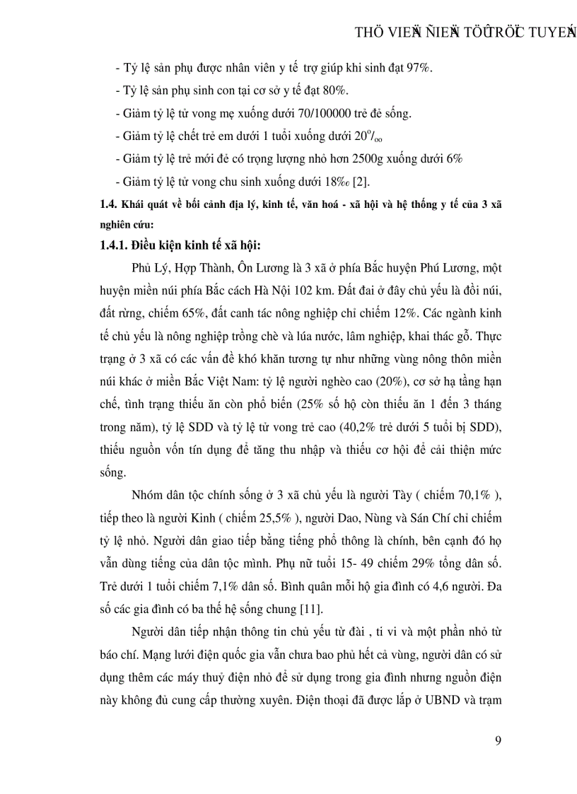 image for page Thực trạng và một số kiến thức thực hành về chăm sóc sức khoẻ mẹ trước trong sau sinh và chăm sóc trẻ sơ sinh