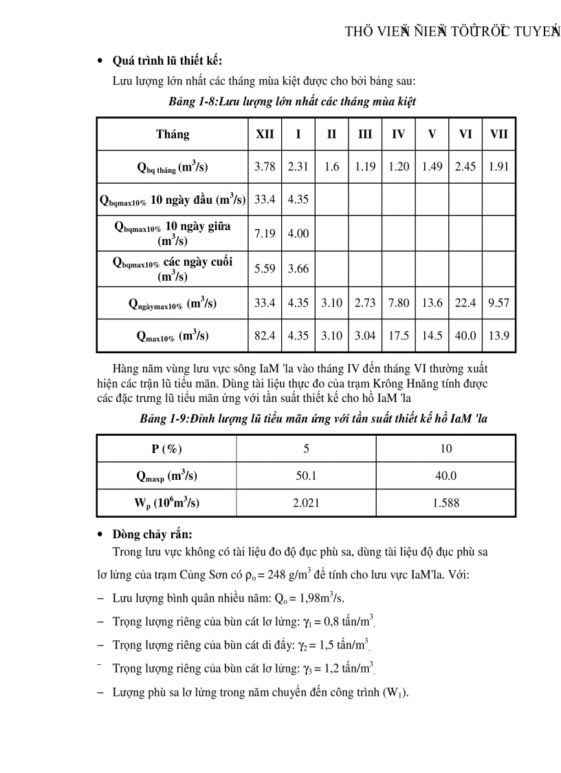 image for page Thiết kế hồ chứa nước Iam la huyện KrôngPa tỉnh Gia Lai