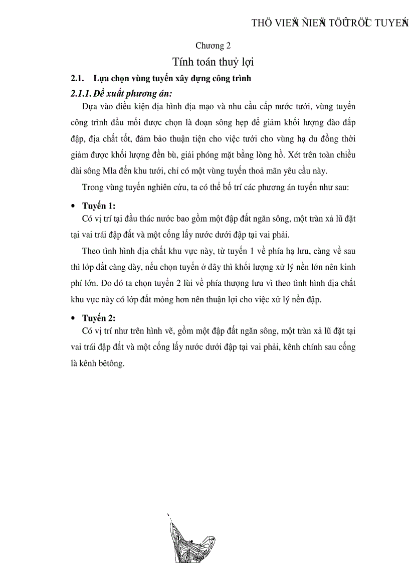 image for page Thiết kế hồ chứa nước Iam la huyện KrôngPa tỉnh Gia Lai