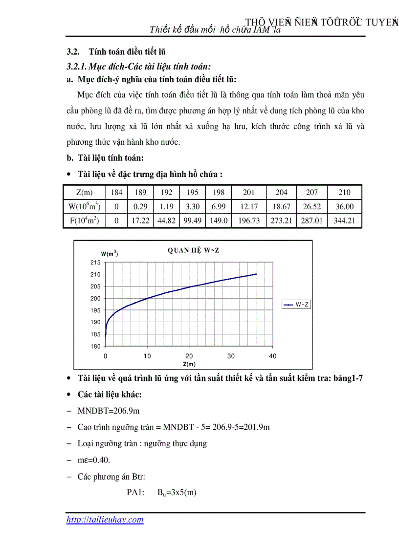 image for page Thiết kế hồ chứa nước Iam la huyện KrôngPa tỉnh Gia Lai
