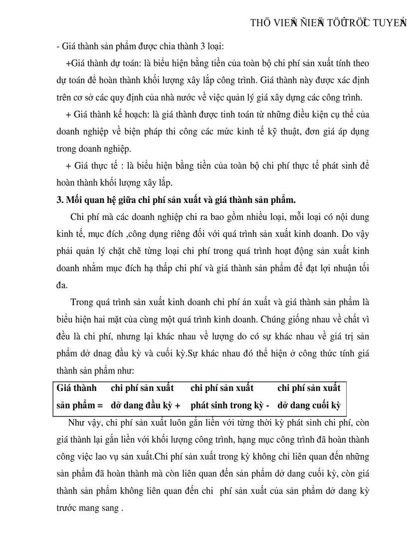 image for page Đánh giá nhận xét và một số ý kiến nhằm hoàn thiện công tác kế toán tập hợp chi phí sản xuất và tính giá thành sản phẩm trong các doanh nghiệp xây lắp liên hệ Xí nghiệp Sông Đà 10 3