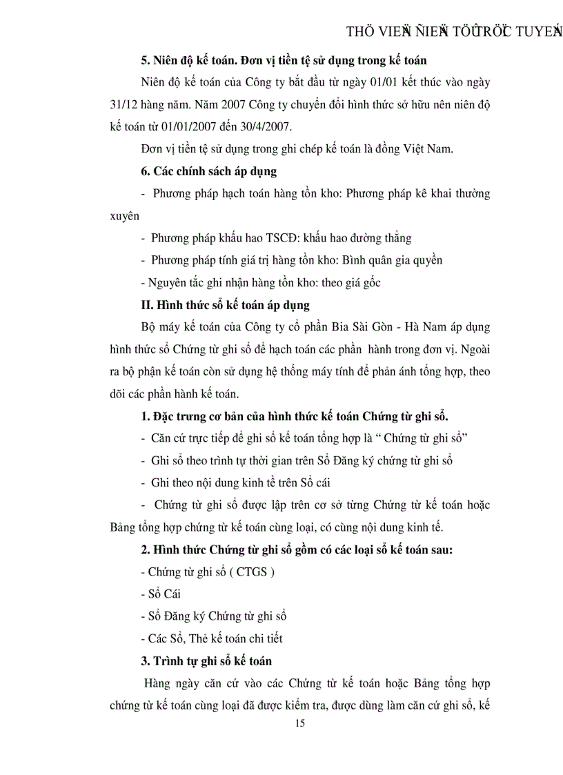 image for page Thực trạng và giải pháp hoàn thiện kế toán chi phí sản xuất và tính giá thành sản phẩm tại Công ty Cổ phần Bia Sài Gòn Hà Nam