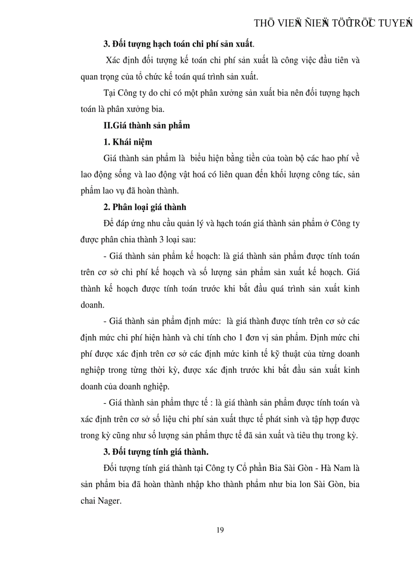 image for page Thực trạng và giải pháp hoàn thiện kế toán chi phí sản xuất và tính giá thành sản phẩm tại Công ty Cổ phần Bia Sài Gòn Hà Nam