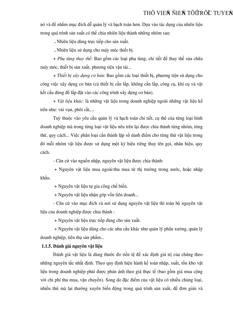 image for page Tổ chức công tác kế toán nguyên vật liệu tại Xí nghiệp Sản xuất Thiết bị điện