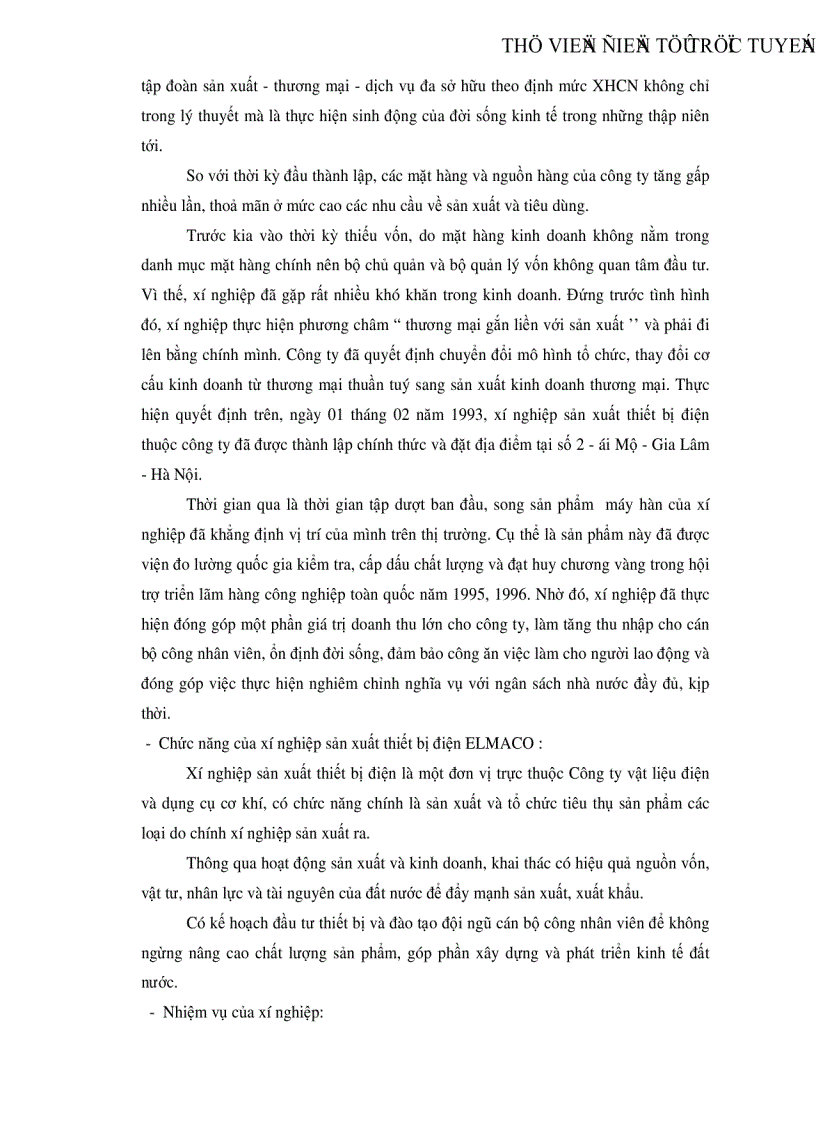 image for page Tổ chức công tác kế toán nguyên vật liệu tại Xí nghiệp Sản xuất Thiết bị điện