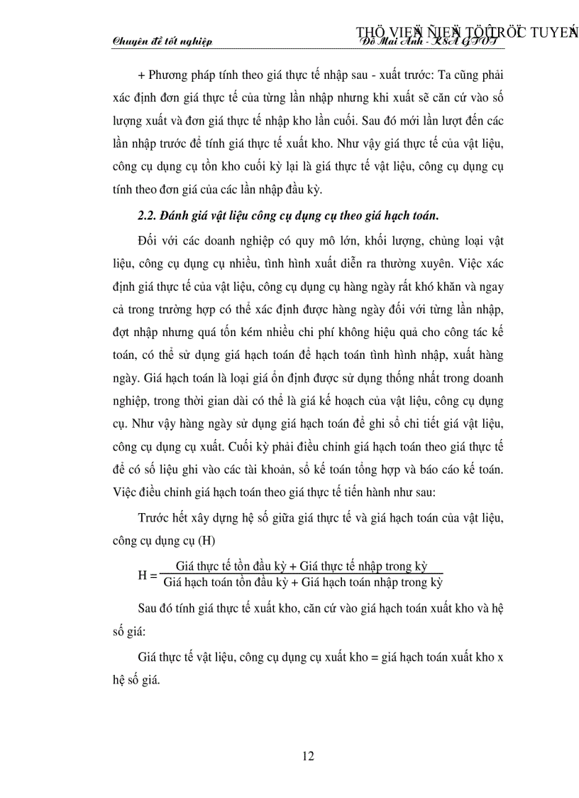 image for page Tổ chức công tác kế toán nguyên vật liệu công cụ dụng cụ ở Công ty xây dựng số 34