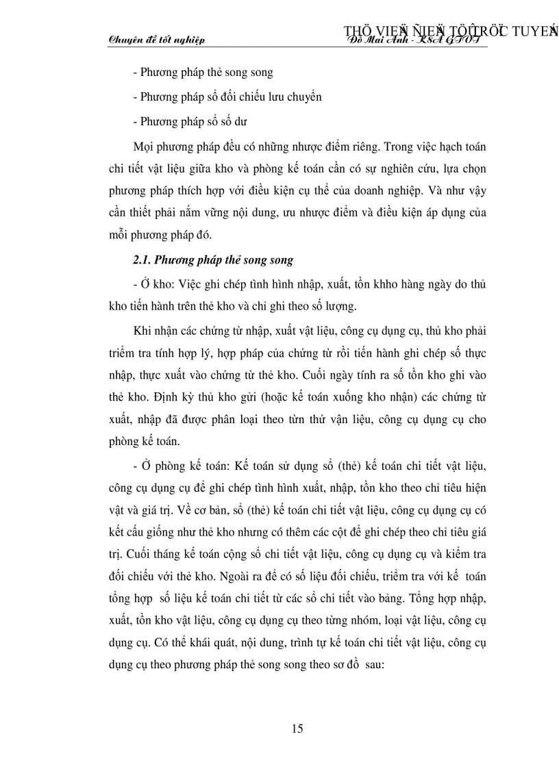 image for page Tổ chức công tác kế toán nguyên vật liệu công cụ dụng cụ ở Công ty xây dựng số 34