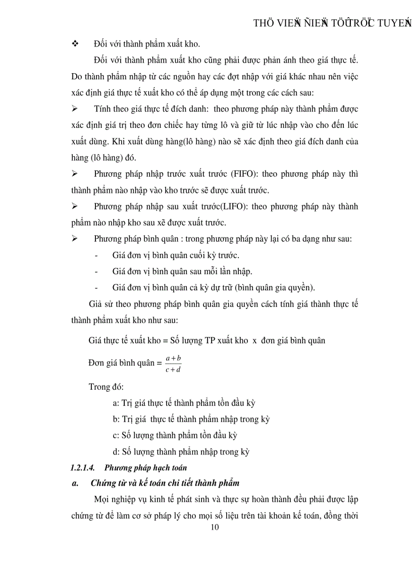 image for page Hoàn thiện công tác kế toán thành phẩm và tiêu thụ thành phẩm tại Công ty cổ phần May 10